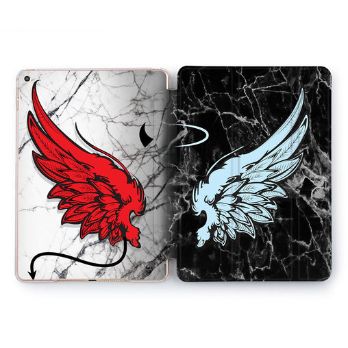 Lex Altern Angel And Devil Case for your Apple tablet.