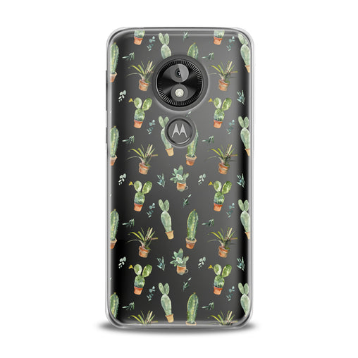 Lex Altern Cute Green Cactuses Plant Motorola Case