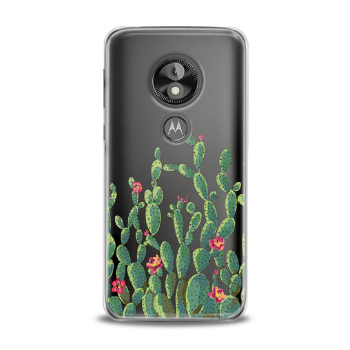 Lex Altern Red Cacti Flowers Motorola Case