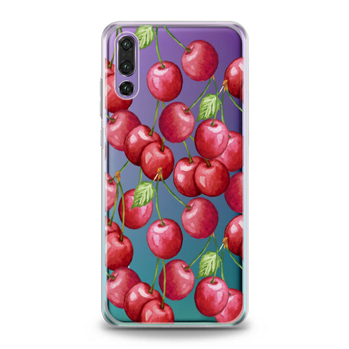 Lex Altern Watercolor Cherries Huawei Honor Case