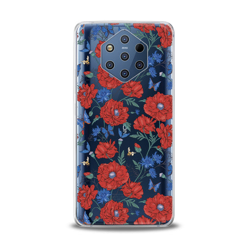 Lex Altern Red Wildflowers Bloom Nokia Case