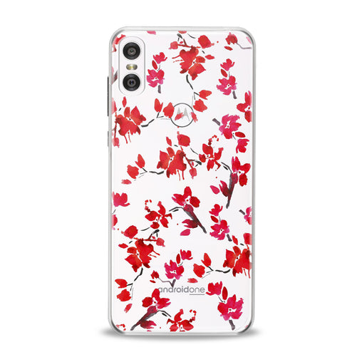 Lex Altern Watercolor Red Blossom Motorola Case