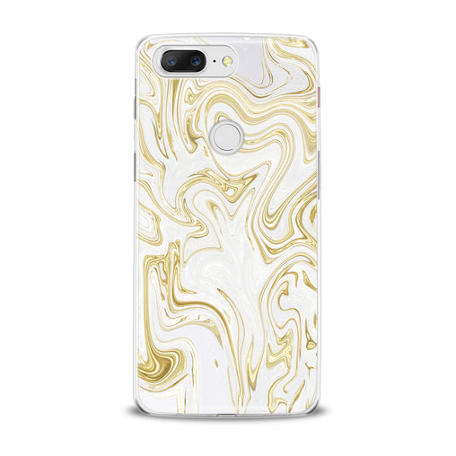 Lex Altern TPU Silicone OnePlus Case Golden Oil Paint