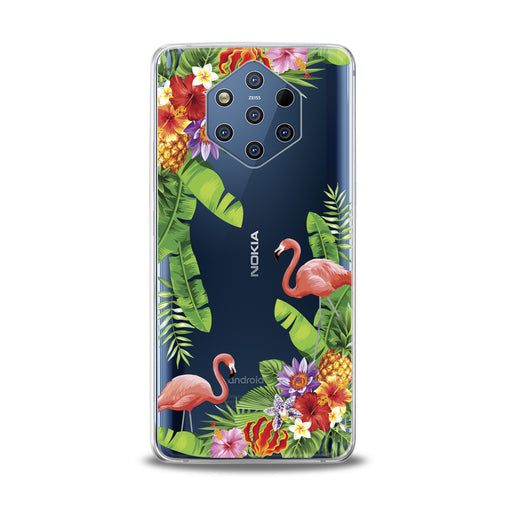 Lex Altern Tropical Floral Flamingo Nokia Case