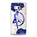 Lex Altern TPU Silicone HTC Case Blue Watercolor Sailor Moon