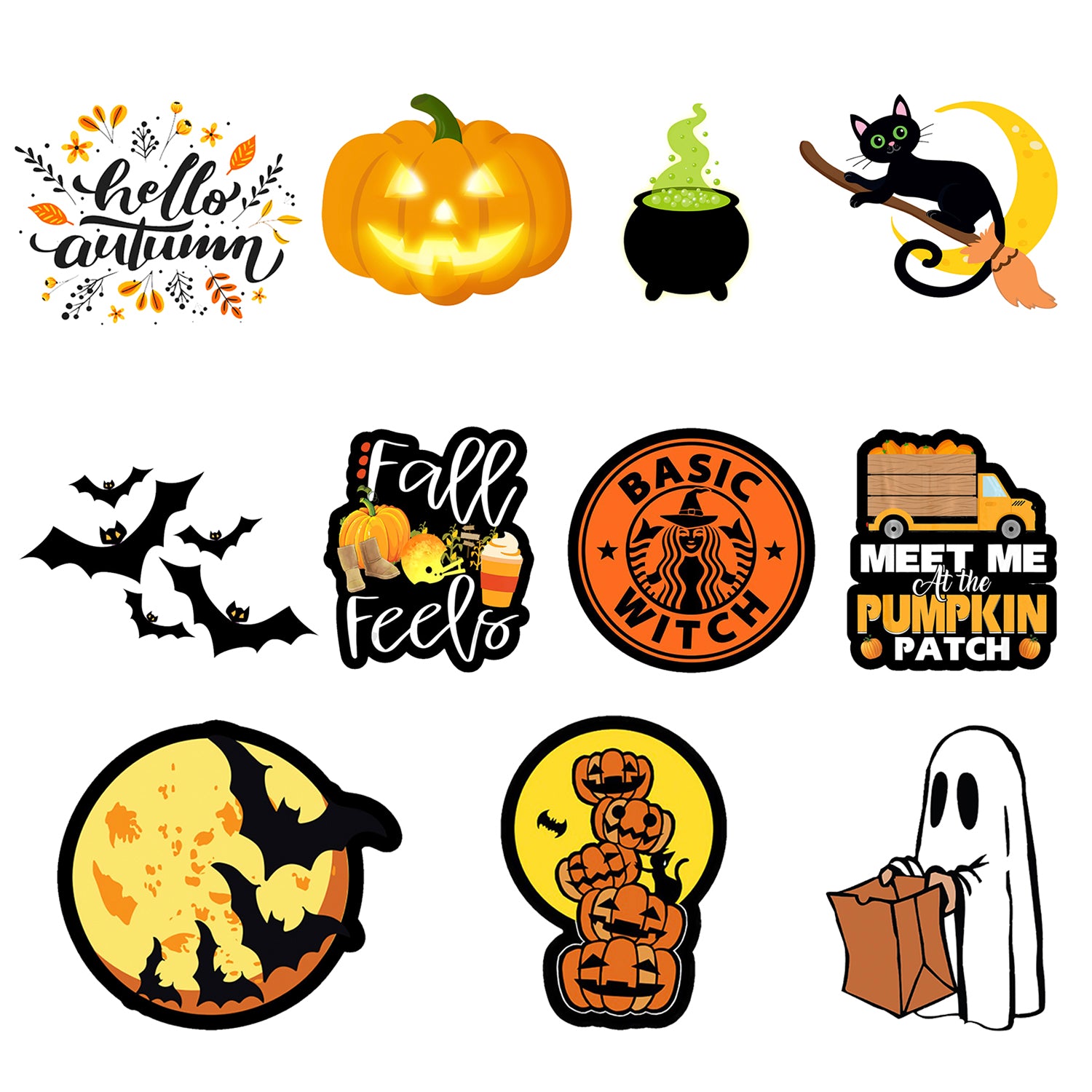 Lex Altern Stickers Set Halloween