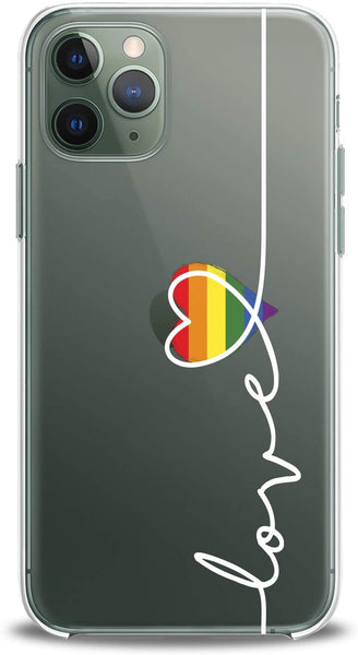 Lex Altern TPU Silicone iPhone Case Rainbow Love