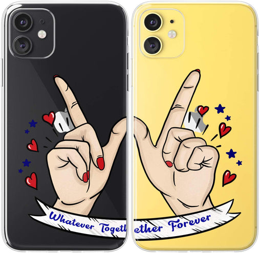 Lex Altern TPU Silicone Couple Case Whatever Together Forever
