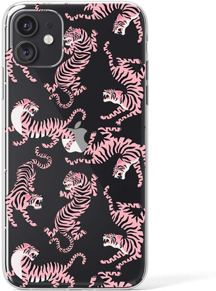 Lex Altern TPU Silicone iPhone Case Pink Tiger