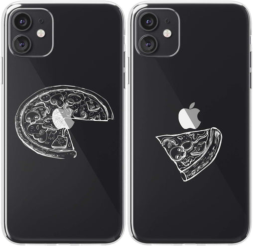 Lex Altern TPU Silicone Couple Case Pizza Slices