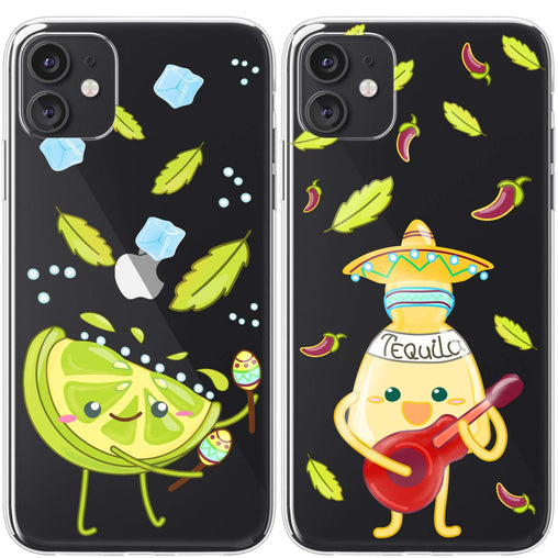 Lex Altern TPU Silicone Couple Case Tequila party