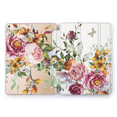 Lex Altern Watercolor Peonies Case for your Apple tablet.