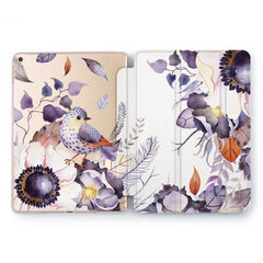 Lex Altern Purple Wildflowers Case for your Apple tablet.