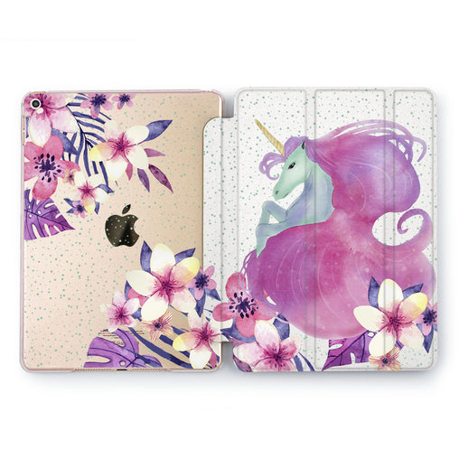 Lex Altern Watercolor Unicorn Case for your Apple tablet.
