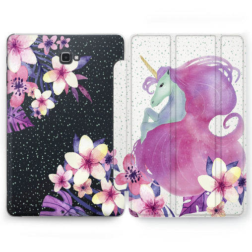 Lex Altern Watercolor Unicorn Case for your Samsung Galaxy tablet.