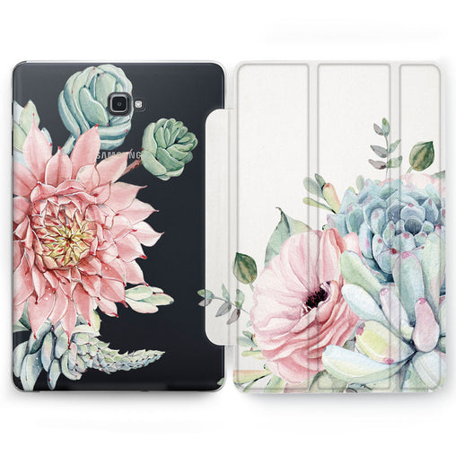 Lex Altern Pastel Succulent Case for your Samsung Galaxy tablet.