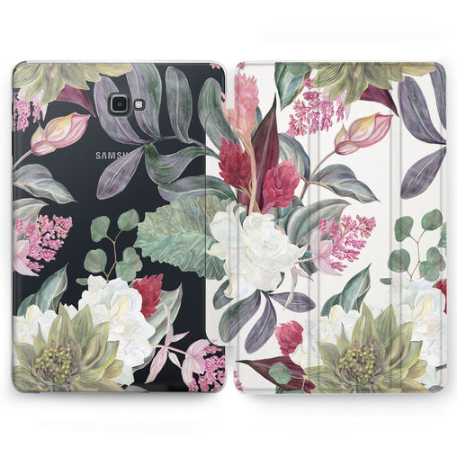 Lex Altern Pastel Plants Case for your Samsung Galaxy tablet.