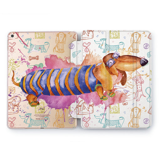 Lex Altern Watercolor Dachshund Case for your Apple tablet.
