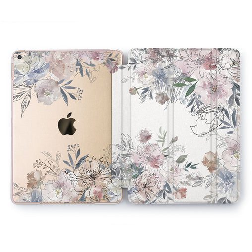 Lex Altern Watercolor Plant Case for your Apple tablet.