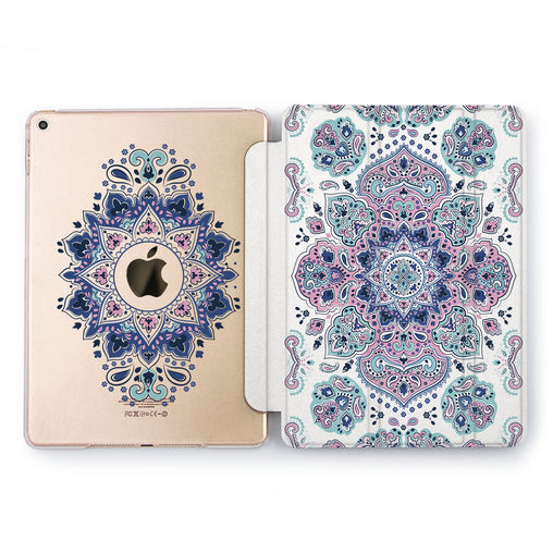 Lex Altern Blue Ornament Case for your Apple tablet.