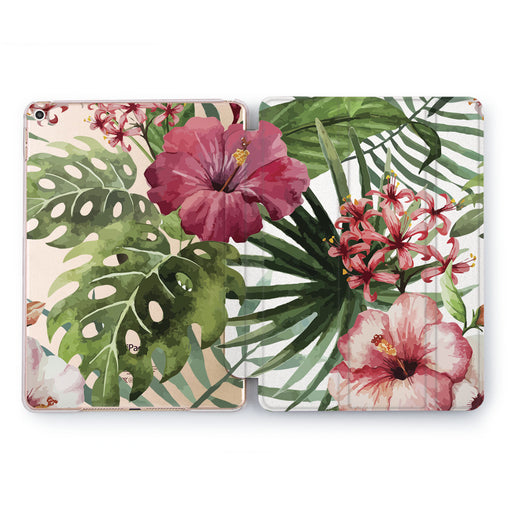 Lex Altern Exotic Flowers Case for your Apple tablet.