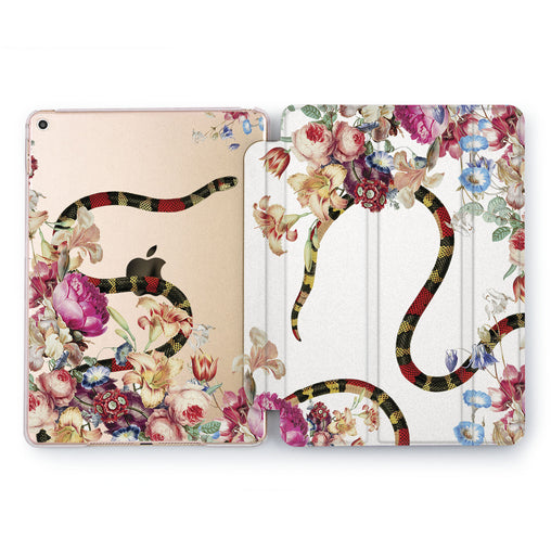 Lex Altern Flowers Serpent Case for your Apple tablet.