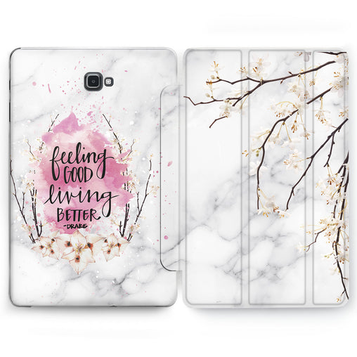Lex Altern Floral Marble Case for your Samsung Galaxy tablet.