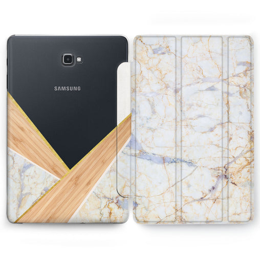 Lex Altern Golden Marble Case for your Samsung Galaxy tablet.