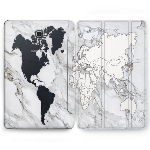 Lex Altern Marble Map Case for your Samsung Galaxy tablet.