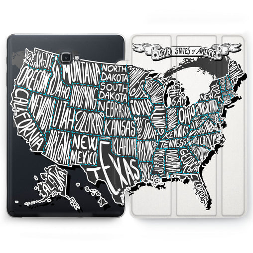 Lex Altern USA Map Case for your Samsung Galaxy tablet.