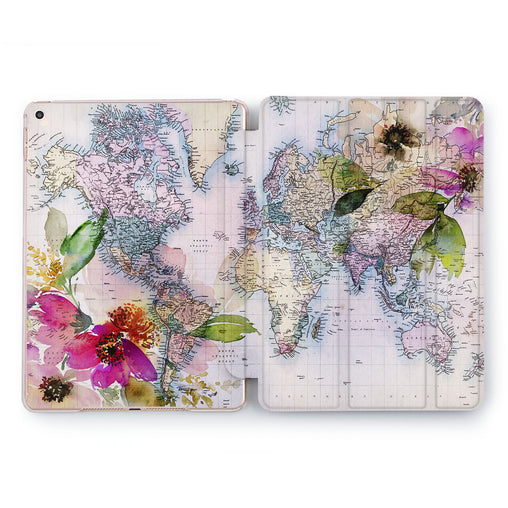Lex Altern Floral Map Case for your Apple tablet.