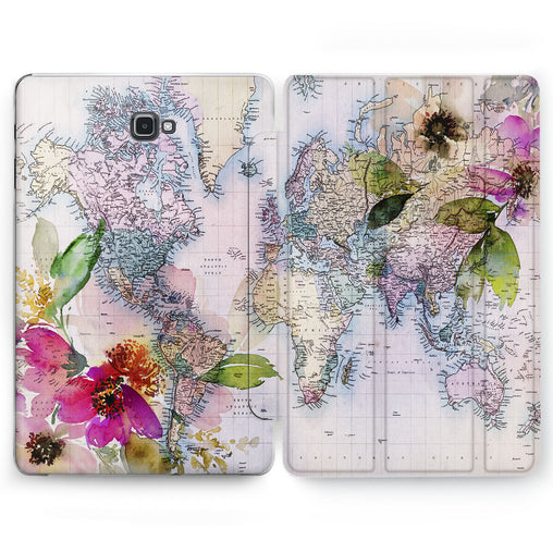 Lex Altern Floral Map Case for your Samsung Galaxy tablet.
