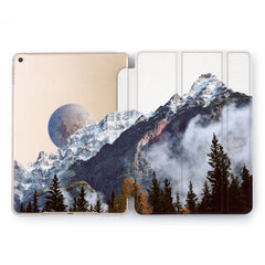 Lex Altern Foggy Mountains Case for your Apple tablet.