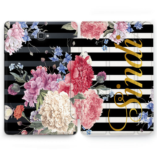 Lex Altern Floral Stripes Case for your Samsung Galaxy tablet.