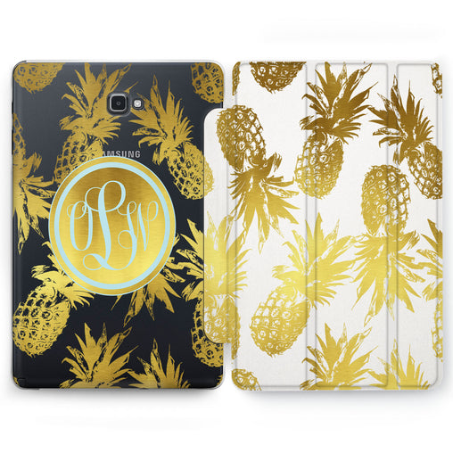 Lex Altern Gold Pineapple Case for your Samsung Galaxy tablet.