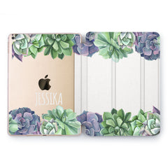 Lex Altern Green Succulents Case for your Apple tablet.