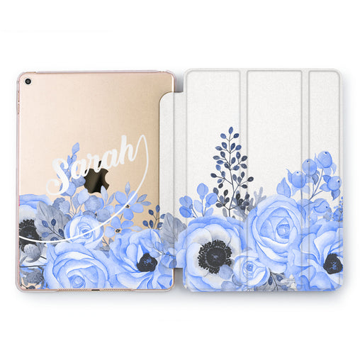 Lex Altern Blue Roses Case for your Apple tablet.