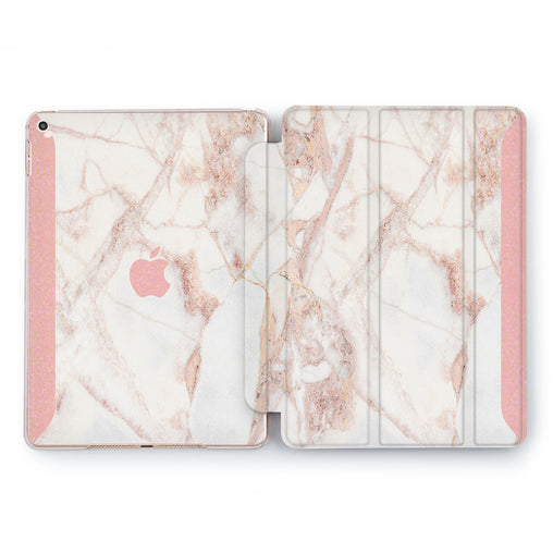 Lex Altern Rose Gold Marble Case for your Apple tablet.