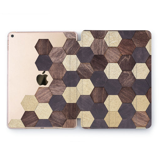 Lex Altern Wood Mosaic Case for your Apple tablet.