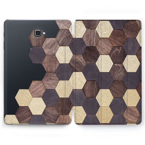 Lex Altern Wood Mosaic Case for your Samsung Galaxy tablet.