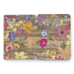 Lex Altern Floral Wood Case for your Apple tablet.