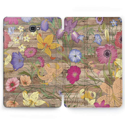 Lex Altern Floral Wood Case for your Samsung Galaxy tablet.