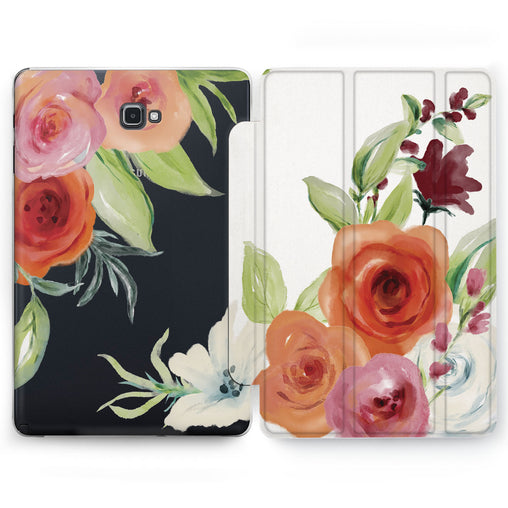Lex Altern Painted Rose Case for your Samsung Galaxy tablet.