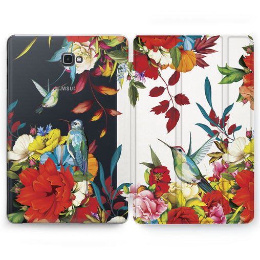 Lex Altern floral humming bird Case for your Samsung Galaxy tablet.