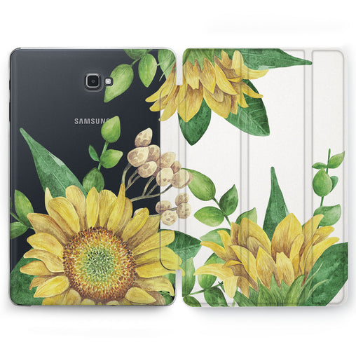 Lex Altern Yellow Sunflowers Case for your Samsung Galaxy tablet.