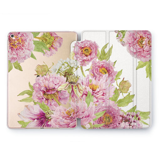Lex Altern Pink Roses Case for your Apple tablet.