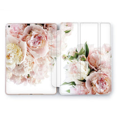 Lex Altern Gentle Peonies Case for your Apple tablet.