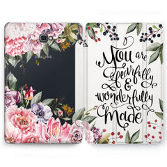 Lex Altern Peonies Book Case for your Samsung Galaxy tablet.