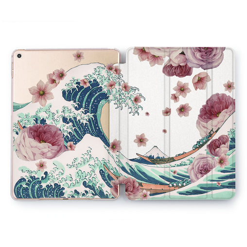 Lex Altern Flowers Wave Case for your Apple tablet.