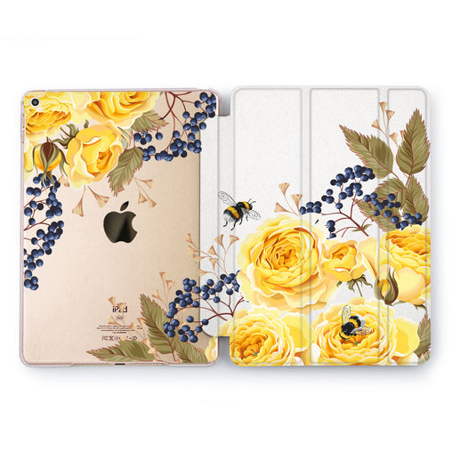 Lex Altern Yellow Rose Case for your Apple tablet.